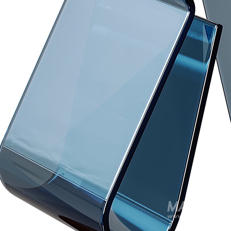 Acrylic Curve Edge Side Table – Minimalist - Image 13