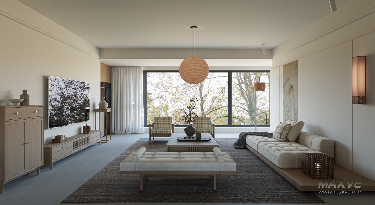 Chinese Living Room Dining Room - Image 1