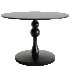 Daniel Industrial Loft Black Aluminum Round Bistro Dining Table - Thumbnail 2