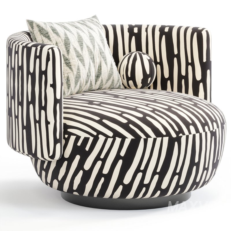 Cosmopolitan Armchair By Bo Art - Image 4