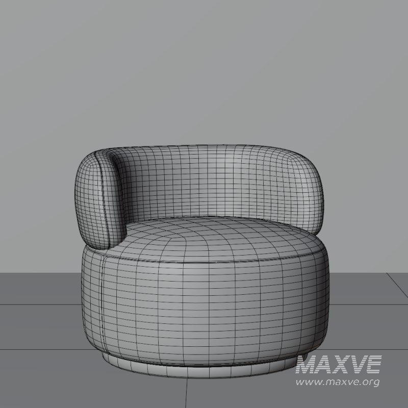 Modern Round Lounge Chair - Image 2