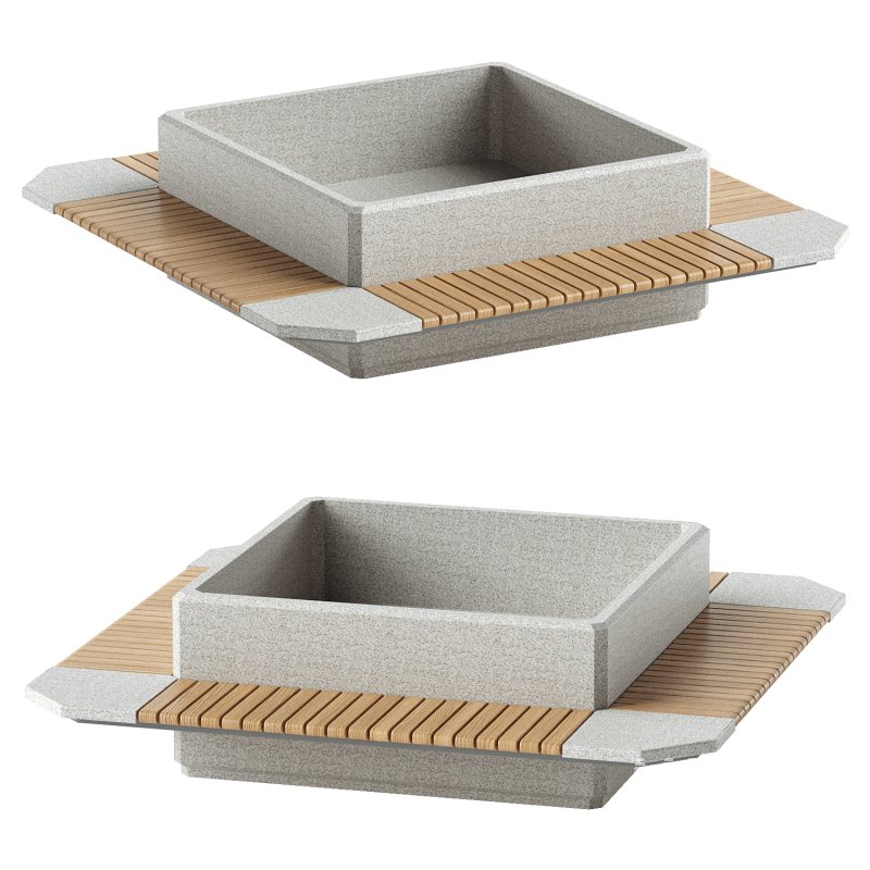 SQUARE PLANTER BENCH 297 - Image 1