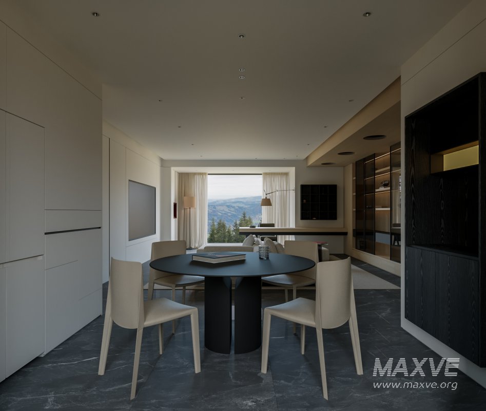 Modern living and dining room - Image 2