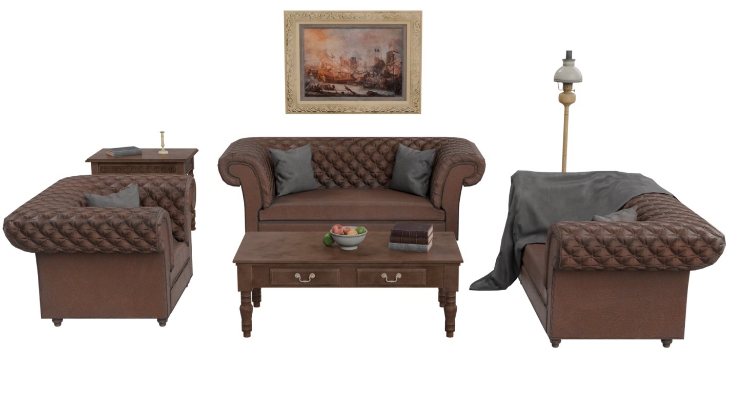 Victorian Sofa Set - Image 4