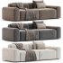 Fluffy Fabric Sofa Japanese Style - Thumbnail 3