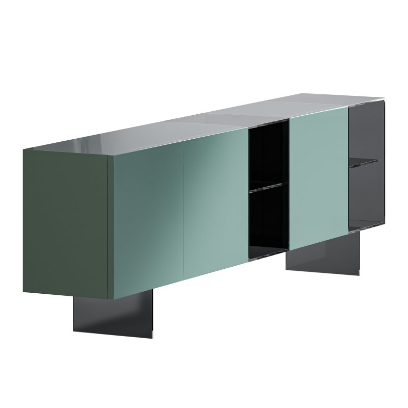 36e8 Glass Sideboard - Image 6