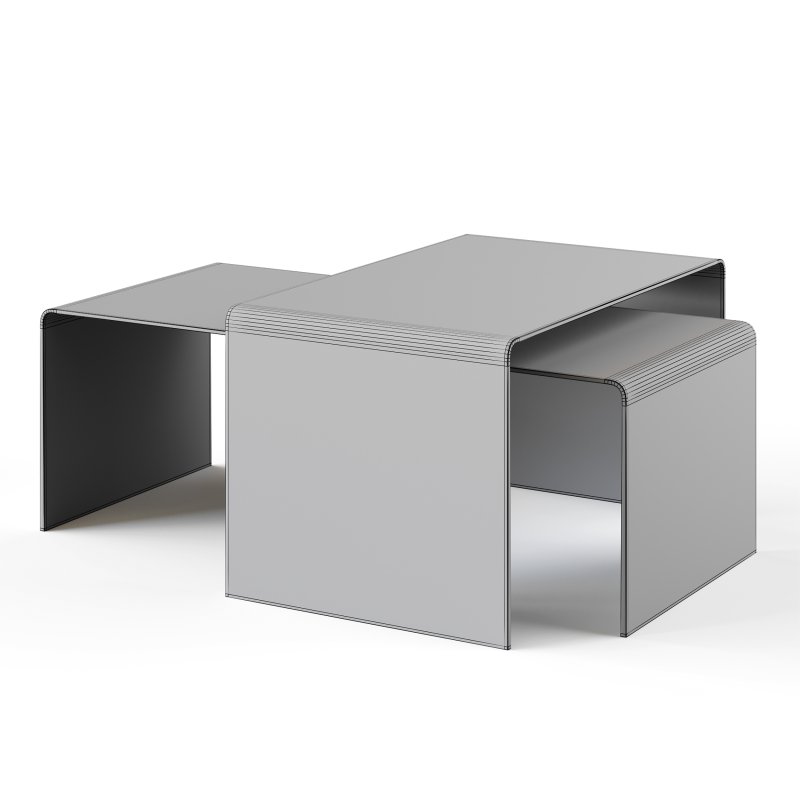 Table Basse 110 X 50 Cm Verre BURANO - Image 14