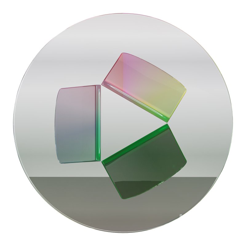 Iridescent Acrylic Side Table - Image 7