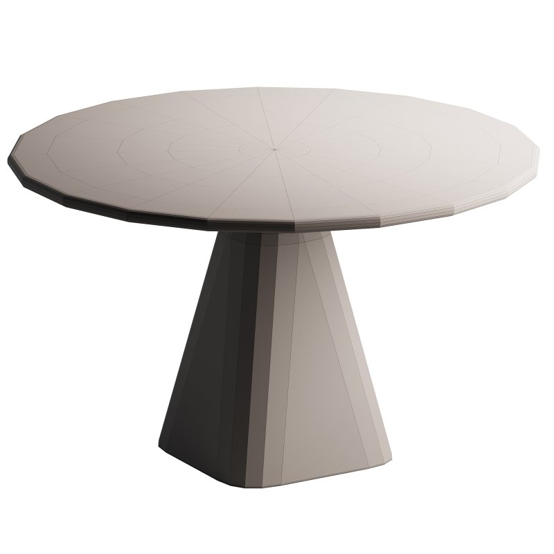 Wood Round Dining Table - Image 3