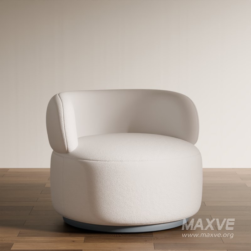 Modern Round Lounge Chair - Image 4