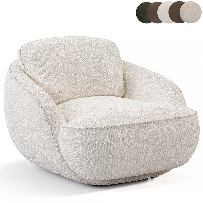 Alpine Armchair Boucle By Laredoute - Image 1