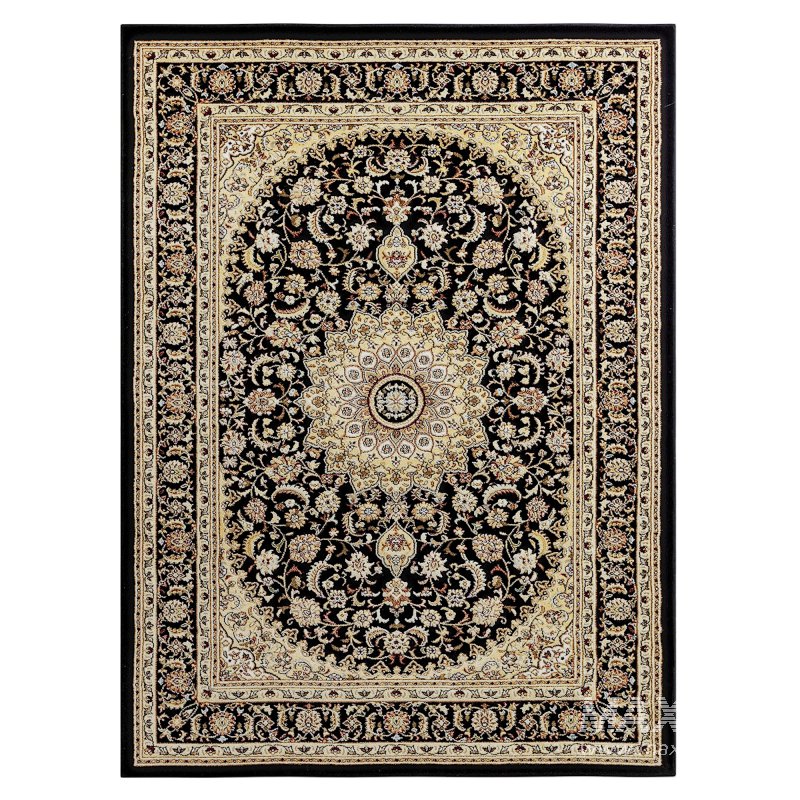 Well Woven Timeless Aviva Traditional Black Rug - Image 1