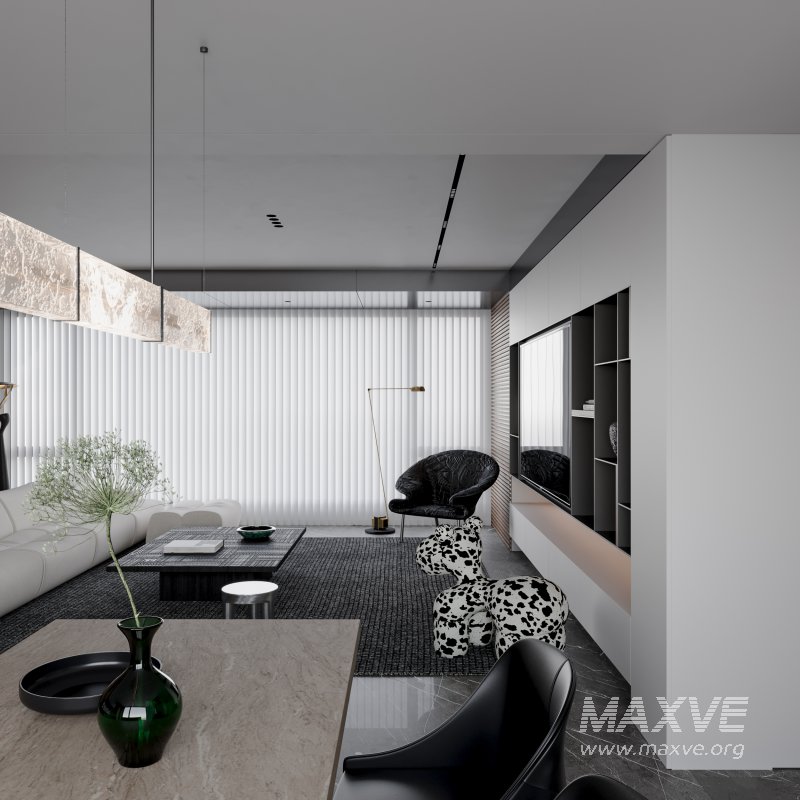 Modern living and dining room - Image 7