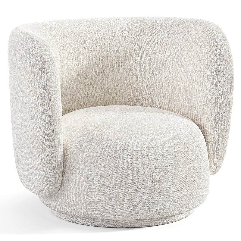 Rico Lounge Chair Boucle By Fermliving - Image 2