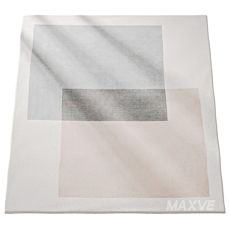 Overlap Blocks Wool Rug - Image 2