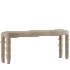 Miguel Coastal Beach Brown Wood Rope Wrapped Console Table - Thumbnail 2