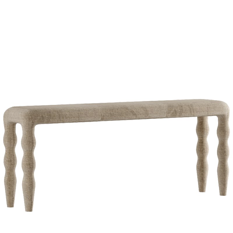 Miguel Coastal Beach Brown Wood Rope Wrapped Console Table - Image 2