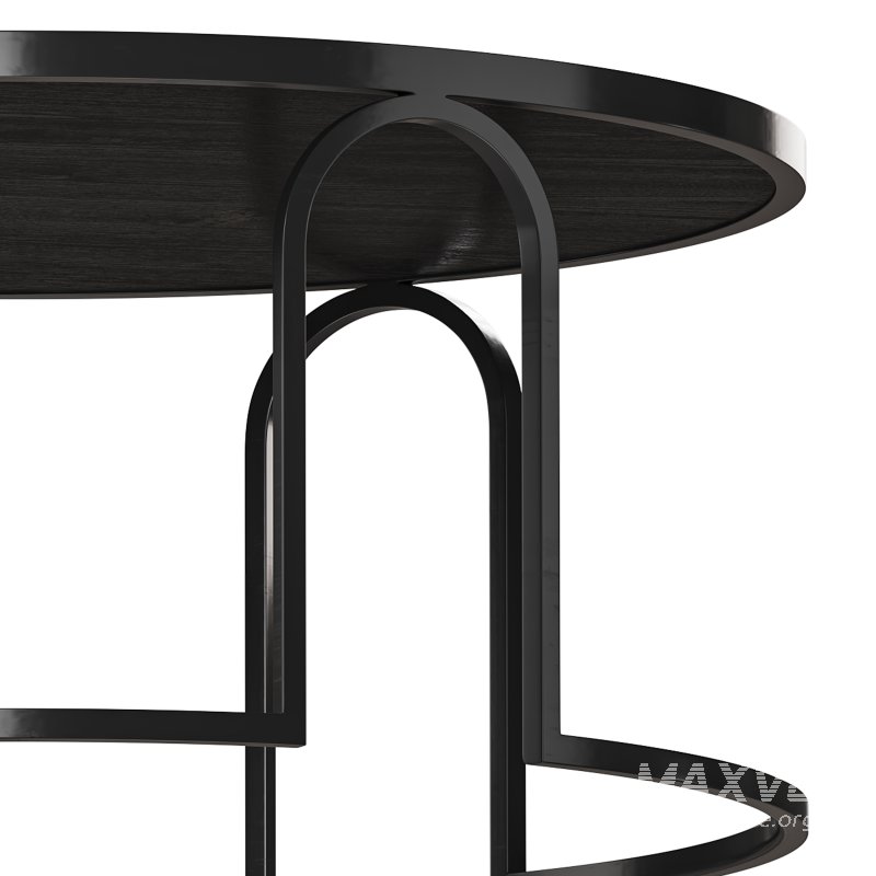 Hardin Oak Coffee Table – Full Black - Image 6