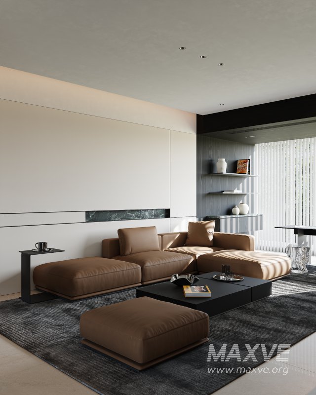 Modern living room dining room kitchen - Image 7