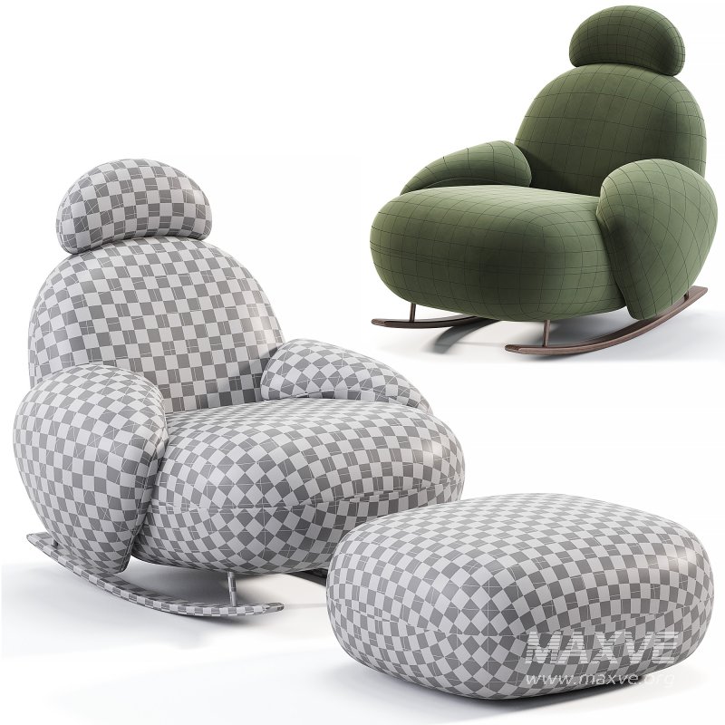 Recliner Rocking Chair By Blackbrdstore - Image 7