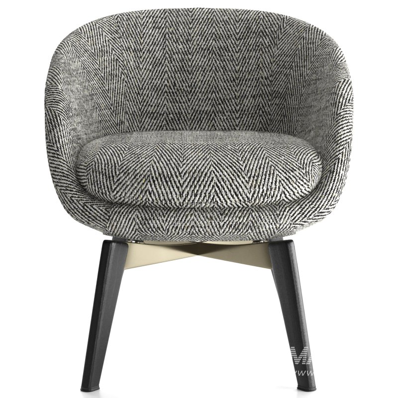 Minotti Russell Lounge Little Armchair - Image 3