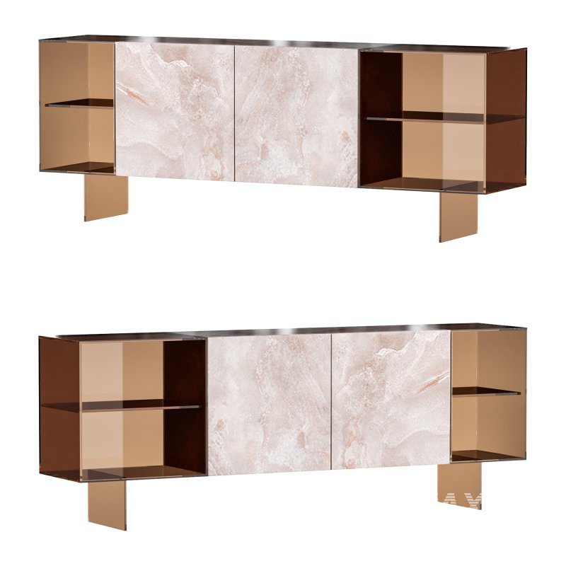 36e8 Glass Sideboard 04 - Image 2