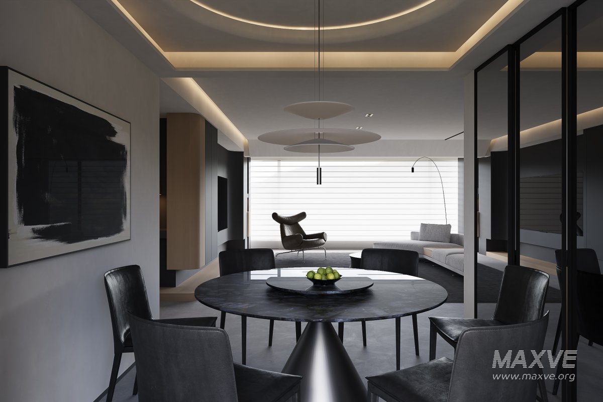 Modern living and dining room - Image 2