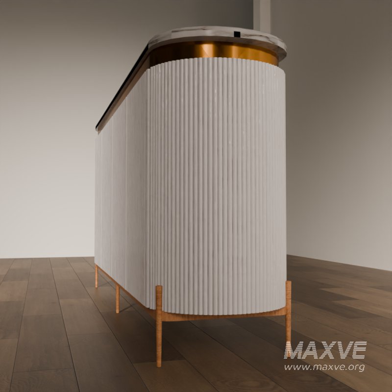 Modern Fluted Console Table - Image 4