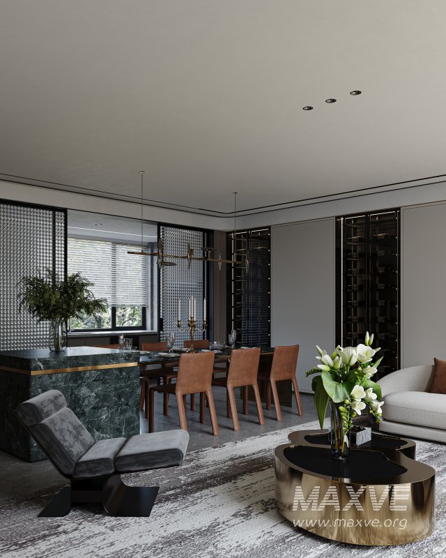 Modern living and dining room - Image 7