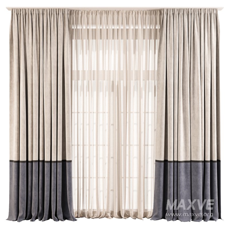 Modern Curtain 77 Optional Material Variants (Pack of 4) - Image 1
