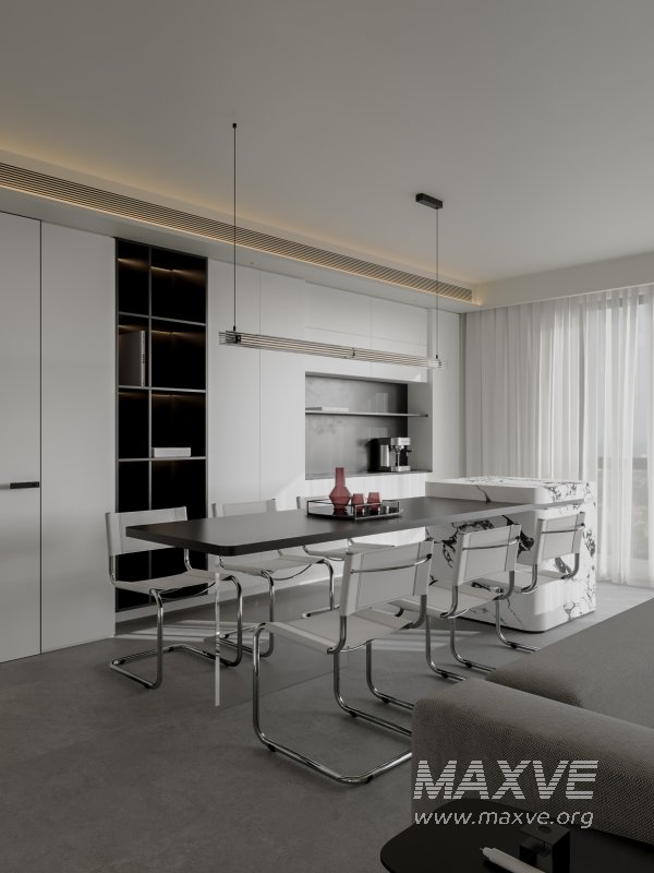 Modern living and dining room - Image 8