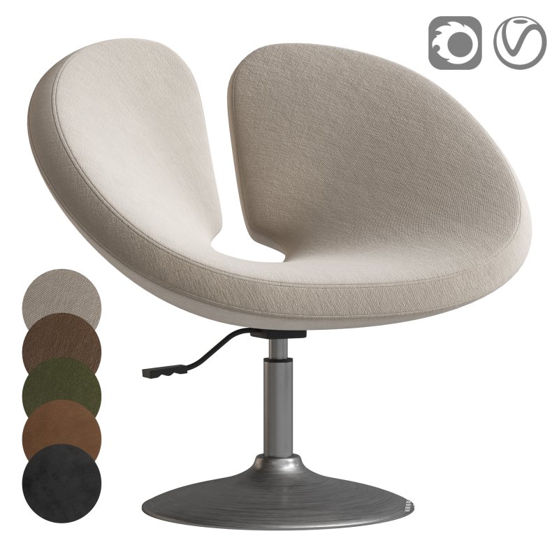 Perch Faux Leather Height Adjustable Chair - Image 1