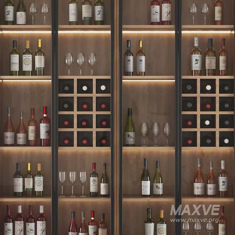 Bar Cabinet Set9 - Image 3