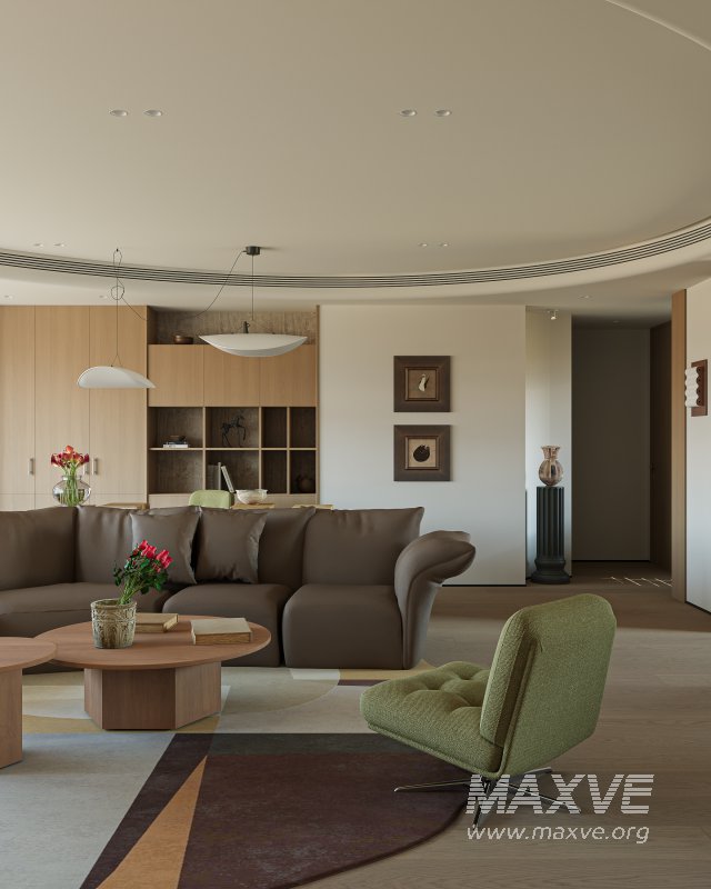 Modern living room dining room kitchen - Image 15
