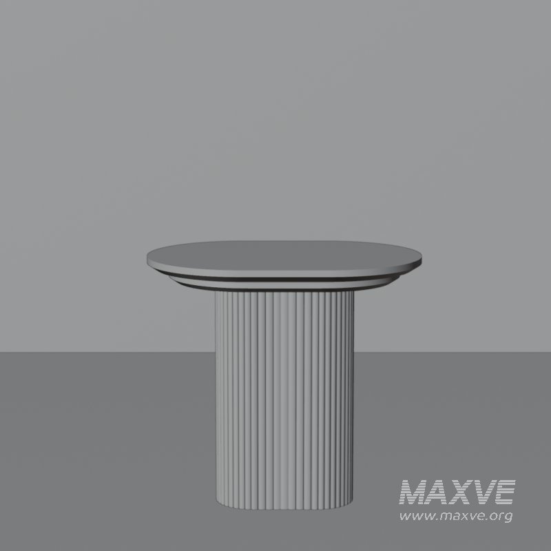 Modern Round Fluted Coffee Table - Image 4