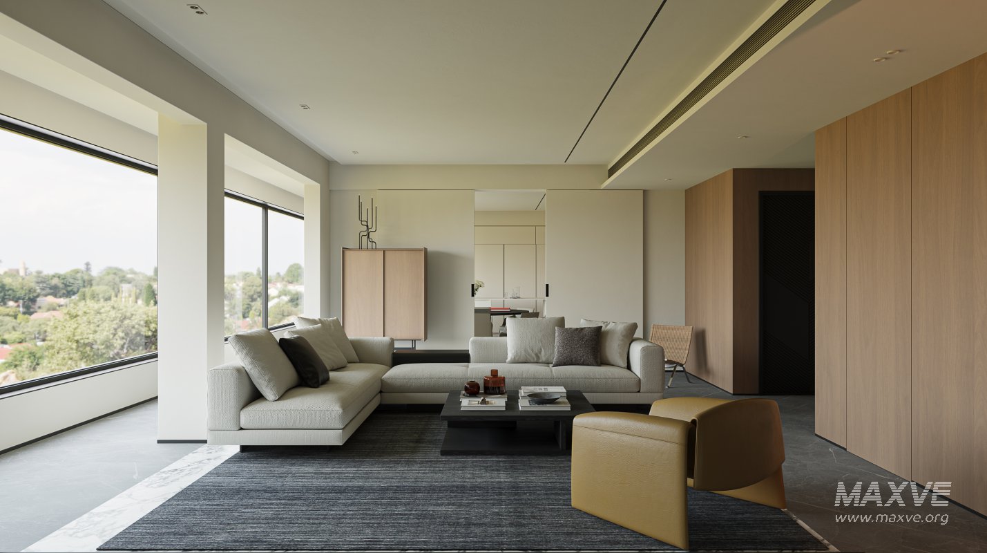Modern living and dining room - Image 3