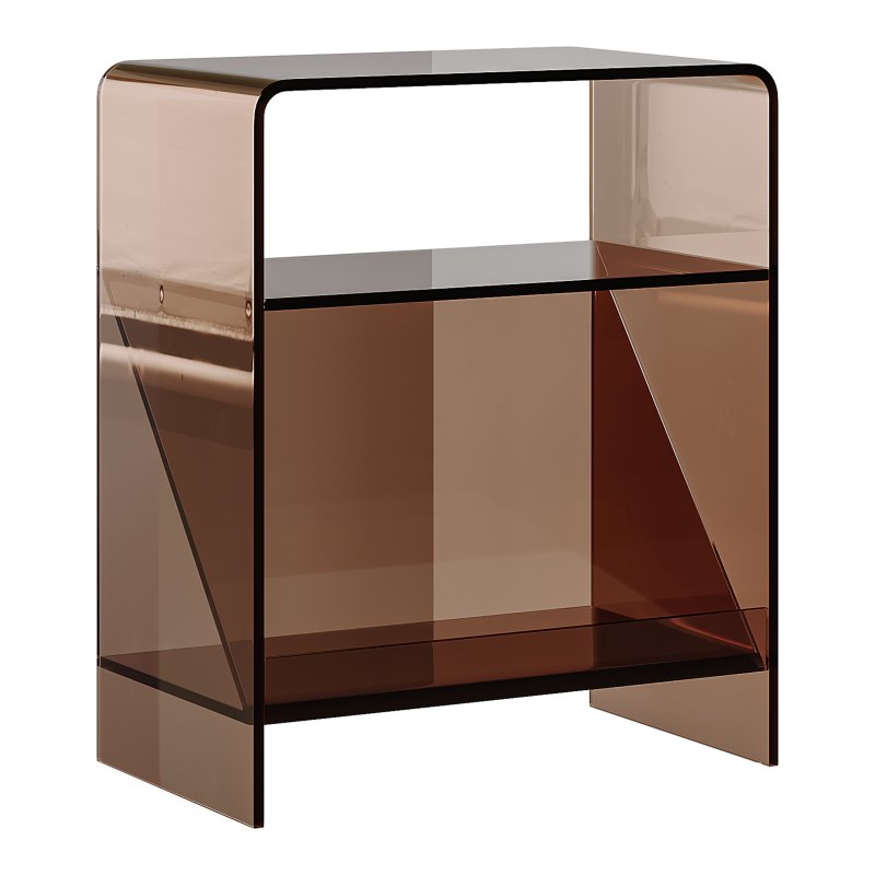 Acrylic Minimalist Transparent Side Table - Image 5