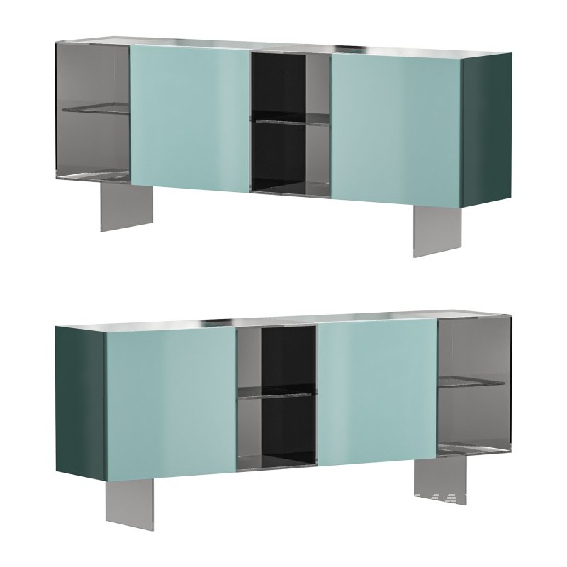 36e8 Glass Sideboard - Image 5