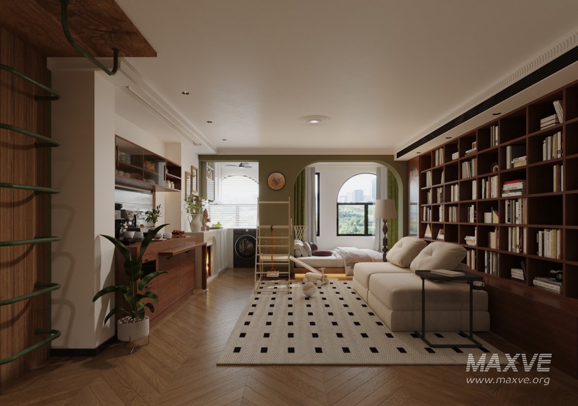 Apartment interior scene - Image 3