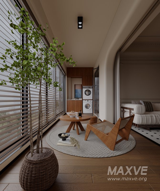 Living room and balcony - Image 2