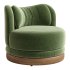 Norris Vegetable Dyed Linen Swivel Chair - Thumbnail 5