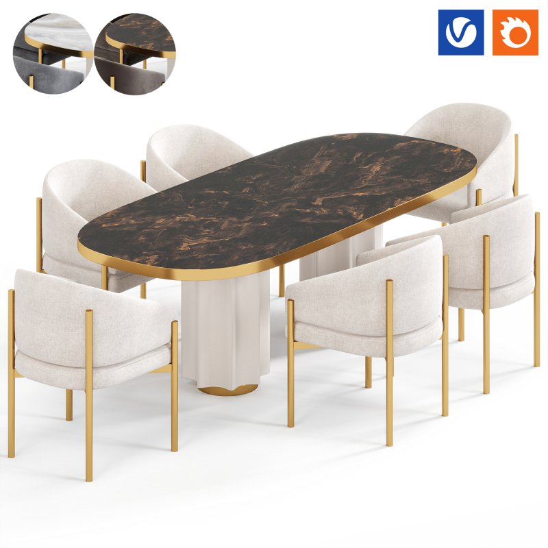 Ancha Chair Saiph Table By Amgrades - Image 1