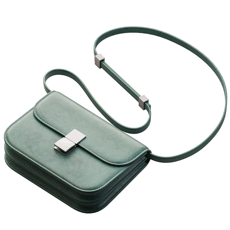 Brown Flap Genuine Leather Square Shoulder Message Bag - Image 8