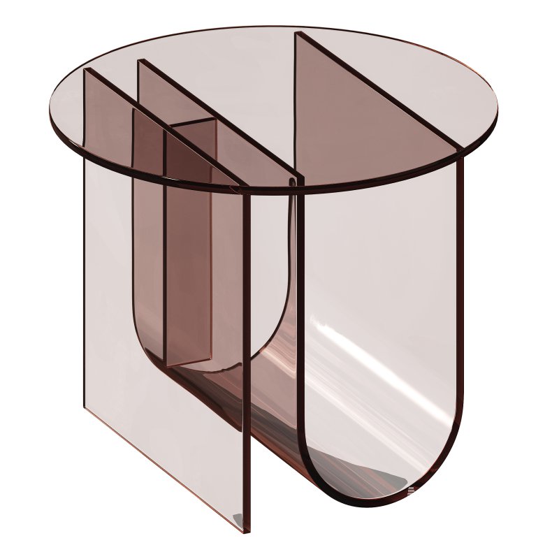 Living Room Acrylic Side Table - Image 5