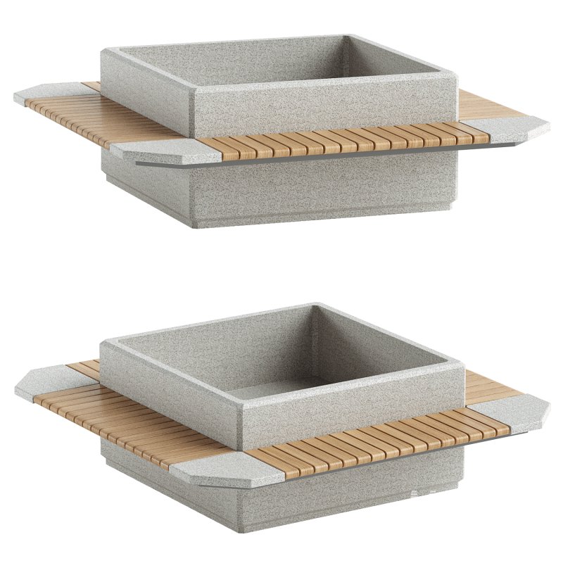 SQUARE PLANTER BENCH 213 - Image 1