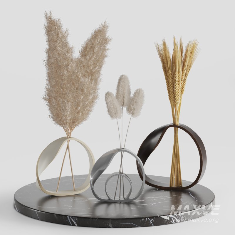 Indoor Bouquet Pampas Bunny tail Wheat - Image 1
