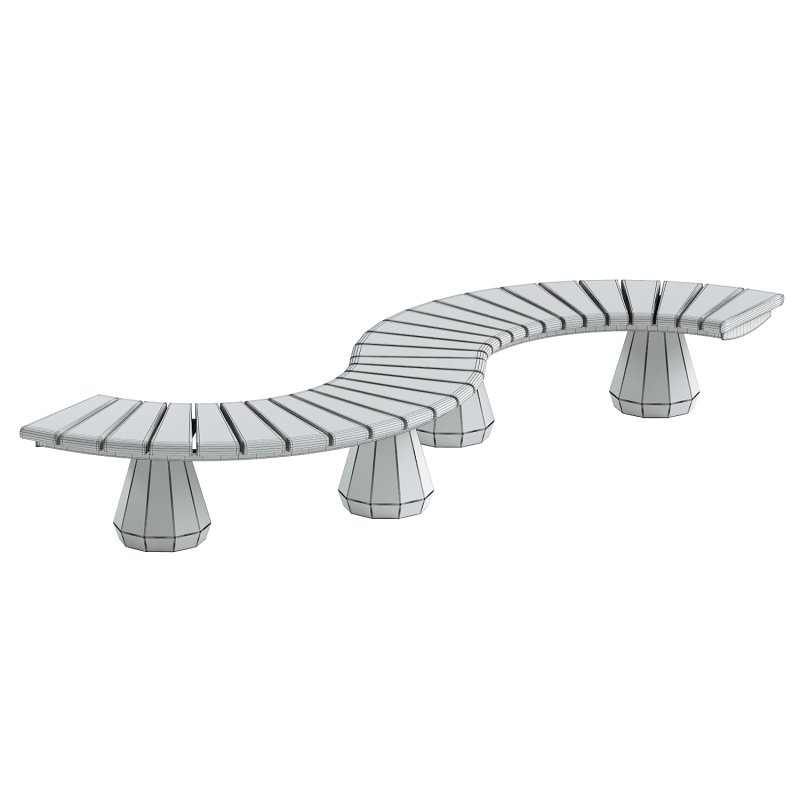 CONCRETE MODULAR BENCH 156 - Image 4