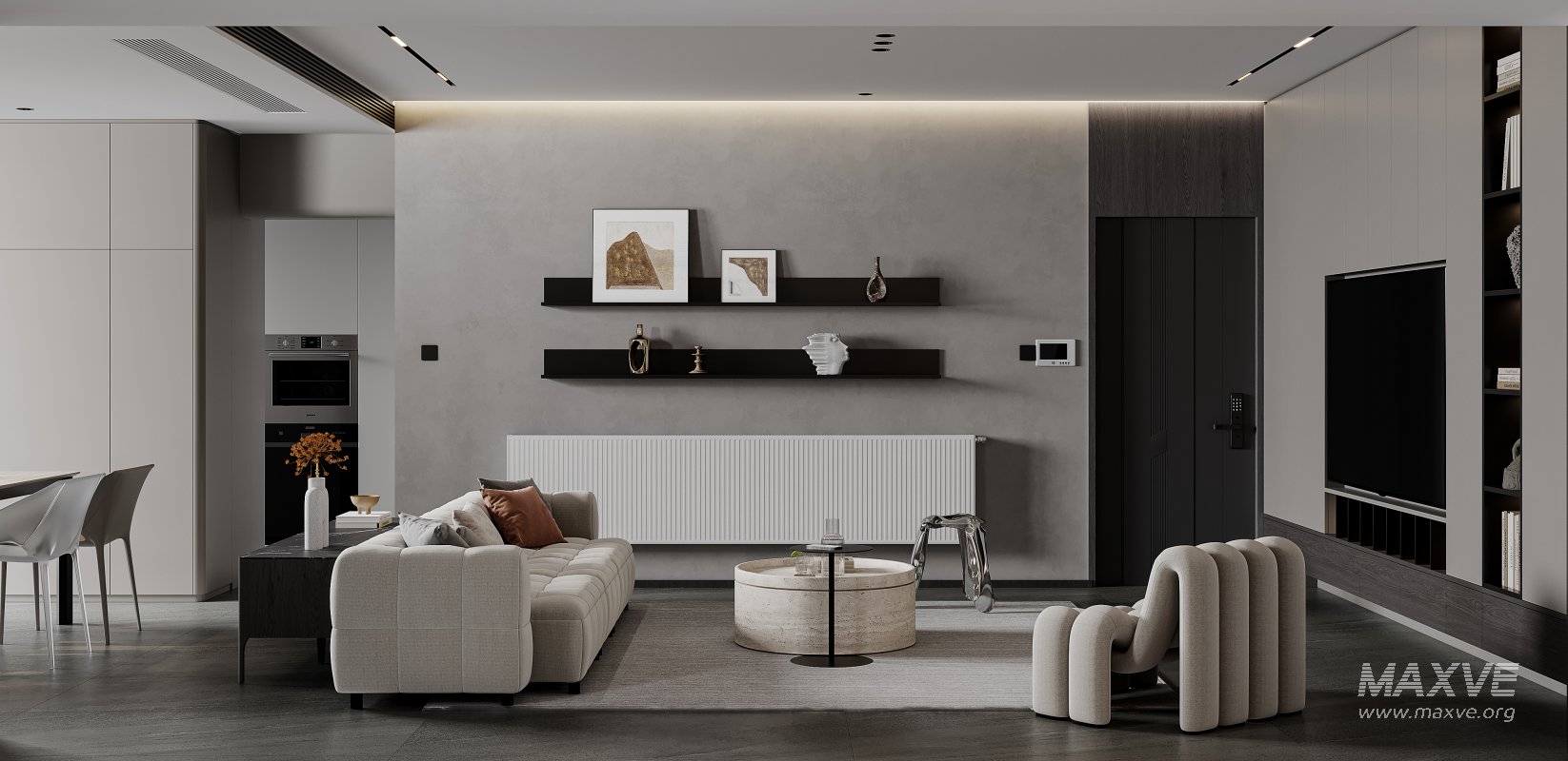 Modern living and dining room - Image 2