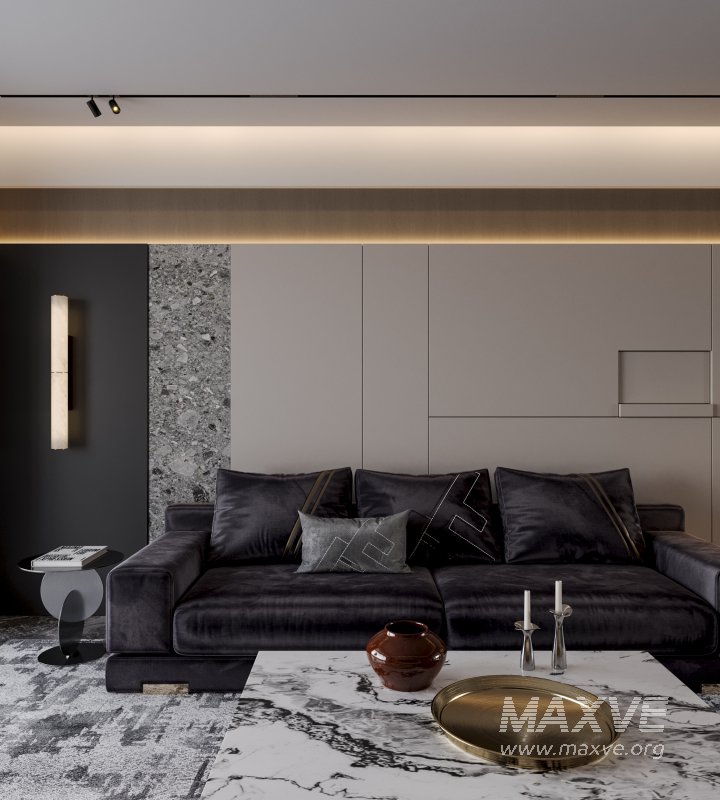 Modern luxury living room and dining room - Image 5