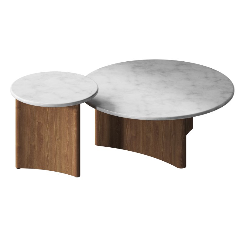 Zafar Nested Marble Coffee Table - Image 6